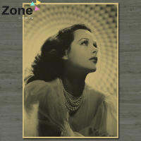 Hedy Lamarr โปสเตอร์ภาพยนตร์และพิมพ์ลายคลาสสิกภาพผู้หญิงเซ็กซี่บนกำแพง A5จิตรกรรมฝาผนังดีไซน์วินเทจผ้าใบวาดภาพบ้าน