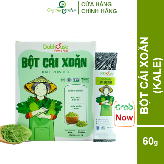 Bột cải xoăn kale sấy lạnh nguyên chất dalahouse 60gr đạt tiêu chuẩn châu - ảnh sản phẩm 1