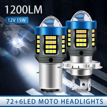 Generic 10000Lm H4 LED Moto H6 BA20D LED Motorcycle Headlight Bulbs CSP  Lens White Yellow Hi Lo Lamp Scooter Accessories Fog Lights 12V @ Best  Price Online