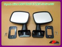 TOYOTA HILUX RN56 YN65 YN67 LN50 LN55 LN56 LN60 year 1983-1988 (RH&amp;LH) DOOR MIRROR SIDE VIEW "BLACK" // กระจกมองข้าง ครบชุด