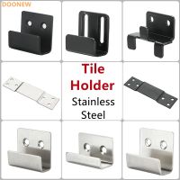 ■ Ceramic Tile Display Holder Corner Brackets Stainless Steel Pendant Fixing Hooks Wall Mount Buckle U-Shaped Hangers Fastener