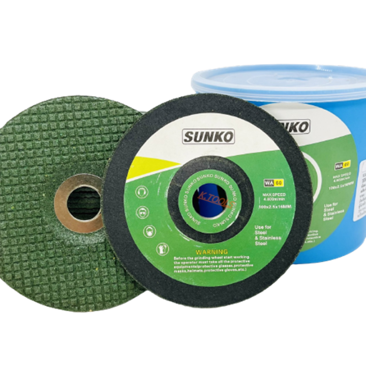 ใบเจียรบาง 4 นิ้ว SUNKO (1กล่อง25ใบ) ใบเจียรเหล็ก ใบเจียรแสตนเลส ใบ