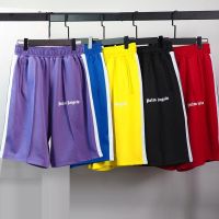 palmangels pants palm angel retro rainbow ribbon striped casual shorts five-point pants tide high street