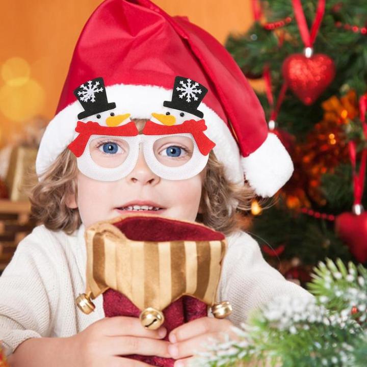 christmas-glasses-funny-snowman-sunglasses-frames-christmas-costume-accessory-for-festival-celebration-evening-party-for-women-men-kids-graceful