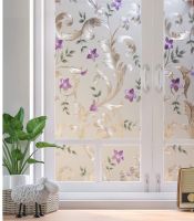 LUCKYYJ Decorative Window FilmPrivacy Door FilmStatic Cling Glass Self-adhesive Film Stained Glass Anti UV Window Stickers