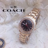 นาฬิกาข้อมือ แฟชั่น แบรนด์ สายเลส สี Rose Gold (Coach)