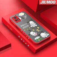 เคส JIUMOO สำหรับ VIVO Y52S Y54s Y31s IQOO U3 IQOO U3X การ์ตูนน่ารัก Pochacco ดีไซน์ใหม่แฟชั่นแบบบางเคสโทรศัพท์เนื้อแข็งขอบซิลิโคนนิ่มกันกระแทกคลุมทั้งหมดเคสป้องกันเลนส์กล้อง