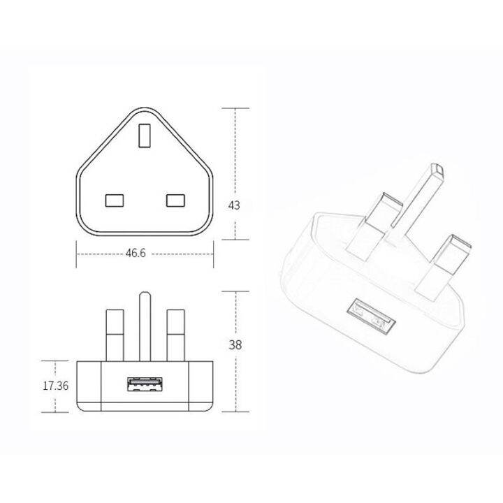 เครื่องชาร์จ-usb-อเนกประสงค์5v-1a-uk-ปลั๊กอะแดปเตอร์3ขาเครื่องชาร์จติดผนังชาร์จสมาร์ทโฟนสำหรับชาร์จไฟ