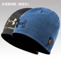 Qiu Dong Ender Knitting Hat Hat Add Wool Warm Wind Hat Double Ear Protection Cap Embroidery Joker Couples