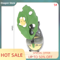 Dragon 1PC Totoro ตัวเลขรุ่น Totoro Girl กับ Leaf Model My Neighbor Totoro KID Toy