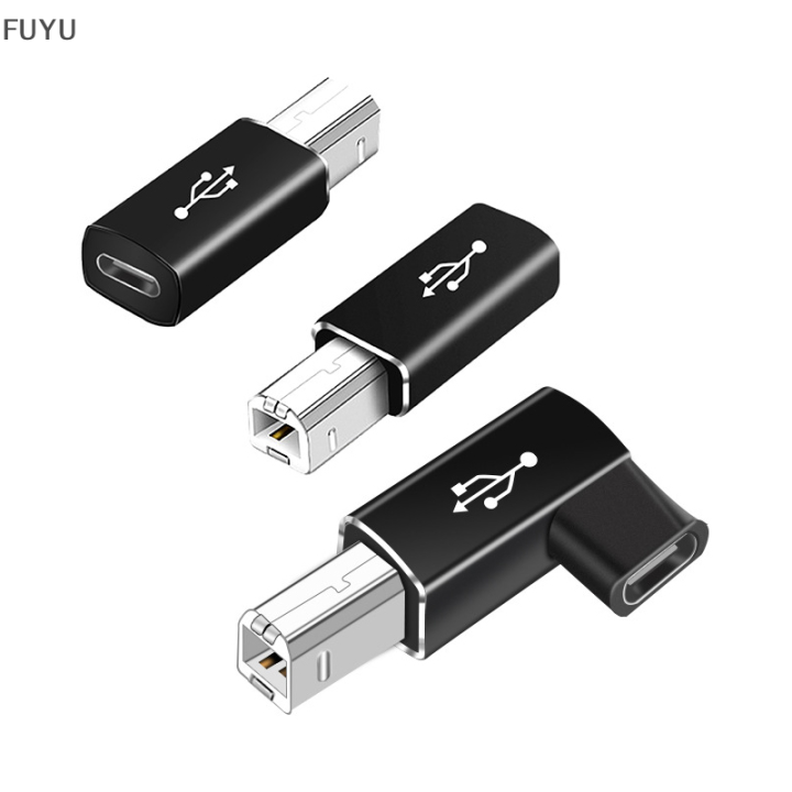 fuyu-usb-type-c-female-ถึง-b-male-อะแดปเตอร์เครื่องพิมพ์สแกนเนอร์สำหรับคีย์บอร์ดตัวควบคุม-midi