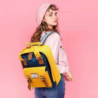 Fashion Patchwork Women Backpack Laptop Waterproof Oxford Travel Backpack for Teenage Girls Large Capacity Bagpack