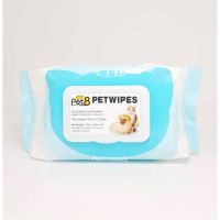 AQU ทิชชู่เปียก Pet 8 Pet wipes  สำหรับสัตว์ 100 แผ่น ขนาด15x20cm ผ้าเปียก  กระดาษเปียก