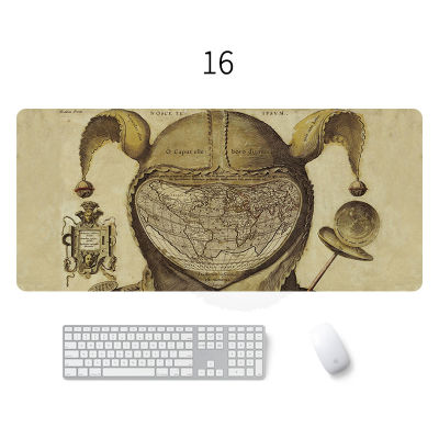 World Map Mouse Pad Gaming Mouse Pad Natural Rubber Large Mouse Pad Waterproof Anti-slip Keyboard Mat Desk Mat for Computer Game