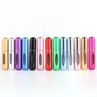 5PCS 5ml Top Quality Mini Perfume Atomizer Portable Liquid Container for Cosmetics Spray Bottle Refillable Traveler Atomiser Travel Size Bottles Conta