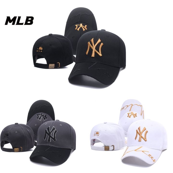 hot-3สี-new-arrive-ของแท้เท่านั้น-ny-จาก-shop-mlb-แท้-100-ny-หมวกแก๊ป-หมวกแรเงา-หมวกเบสบอล-unisex