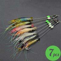 【hot】▨◊ Delysia King 7pcs/set simulation soft bait with hook fake shrimp prawn gear