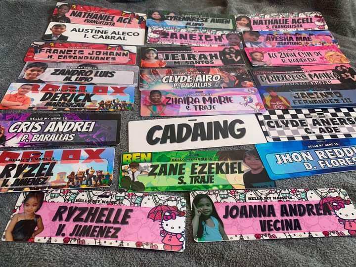 PVC Name Tag Back to Back Print | Lazada PH