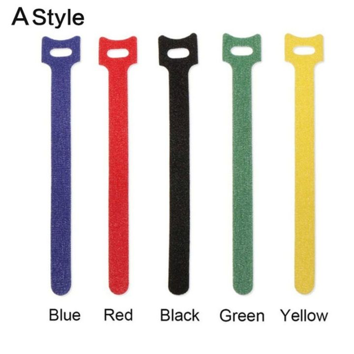 60-20pcs-durable-soft-nylon-cable-ties-20cm-reusable-ties-organizer-tool-self-adhesive-tapes