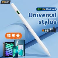 ปากกา Stylus สากลพร้อมจอแสดงผลพลังงานดิจิตอล LED สำหรับปากกาแท็บเล็ตโทรได้ปากกาแบบสัมผัสสำหรับ IOS Windows