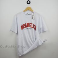 เสื้อยืดผู้ชายนำเข้าจาก Wrangler USA เสื้อยืดนำเข้าแขนสั้น Distro ผู้ชาย/ผู้หญิงสีขาว