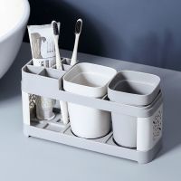 Washing Cup Toothbrush Holder Set Creative Family Couple Mouthwash Cup Home Dental Set with Two Cups Bathroom