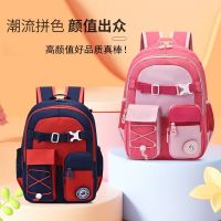 【Hot Sale】 school students first second and third grade schoolbags are durable dirt-resistant large-capacity load-reducing spine-protecting boys girls childrens backpacks