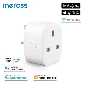 Meross HomeKit 2 In 1 WiFi Smart Plug Dual Outlet EU Smart Socket Remote  Voice Control Support Alexa Google Home SmartThings
