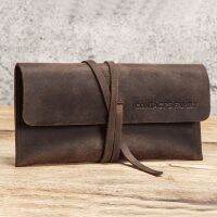 【CC】☁☫❒  Cowhide Leather Roll Stationery Dropshipping