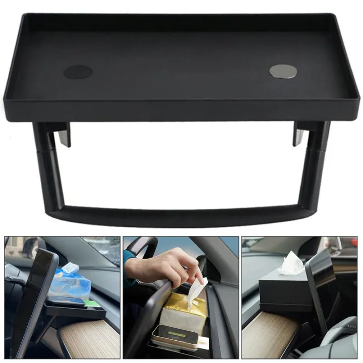 Car Hidden Storage Organizer Tower Holder Tissue Storage Tray