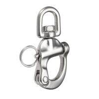 （AT）1PC D ประเภทแหวน SwivelHook Rotary Shackle 316Quick Release BoatChain Eye Shackle