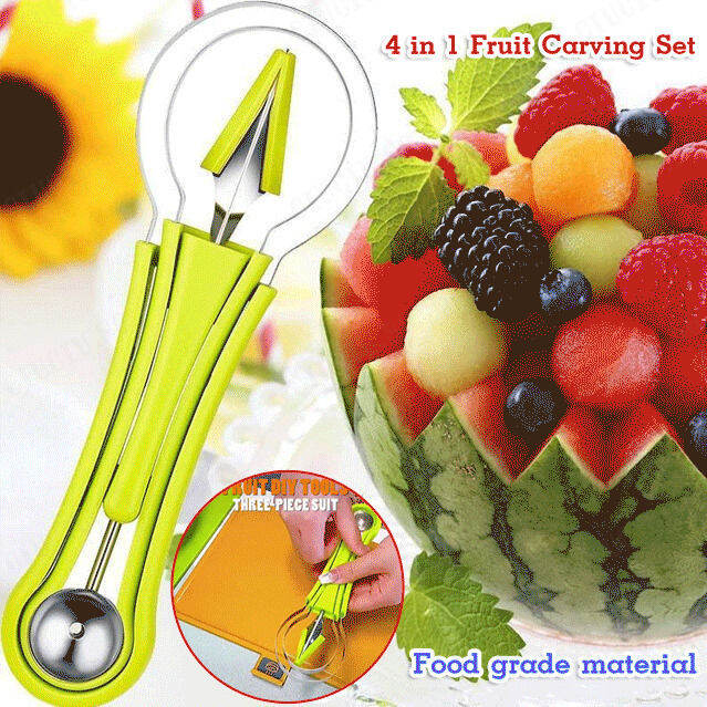 jjmakro Fruit carving tool 3in1 ball digger multifunction kitchen