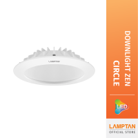 [1แถม2] LAMPTAN โคมไฟ LED Downlight Zen หน้ากลม