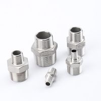 【cw】 Nipple 304 Pipe Fitting Coupler water oil 1/8 quot; 3/8 quot; 1/2 quot; 1 quot; 1-1/2 quot; BSP Male to Thread !