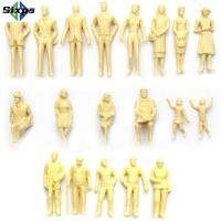 SIXPS 100Pcs พลาสติกครับ สีผิว เครื่องประดับ คนสร้างแบบจำลอง 1:100/1:75/1:50 Scale ตัวเลขทิวทัศน์ สถาปัตยกรรม DIY ตัวอักษร