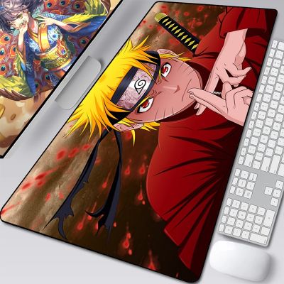 【CC】✐✿™  Mause Deskmat N-Narutos Gamer Laptops Pc Xxl Non-slip Large Laptop Accessories Cabinet Rubber