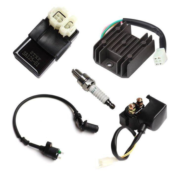 Racing GY6 Ignition Coil Voltage Regulator Rectifier Solenoid Relay 6