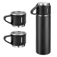 【CW】Stainless Steel Thermo 500ml/16.9oz Vacuum Insulated Bottle with Cup for Coffee Hot Drink and Cold Drink Water Flask