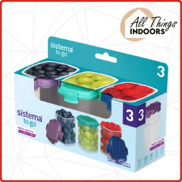 Sistema to Go Mini Knick Knack Pack Containers 4 PC