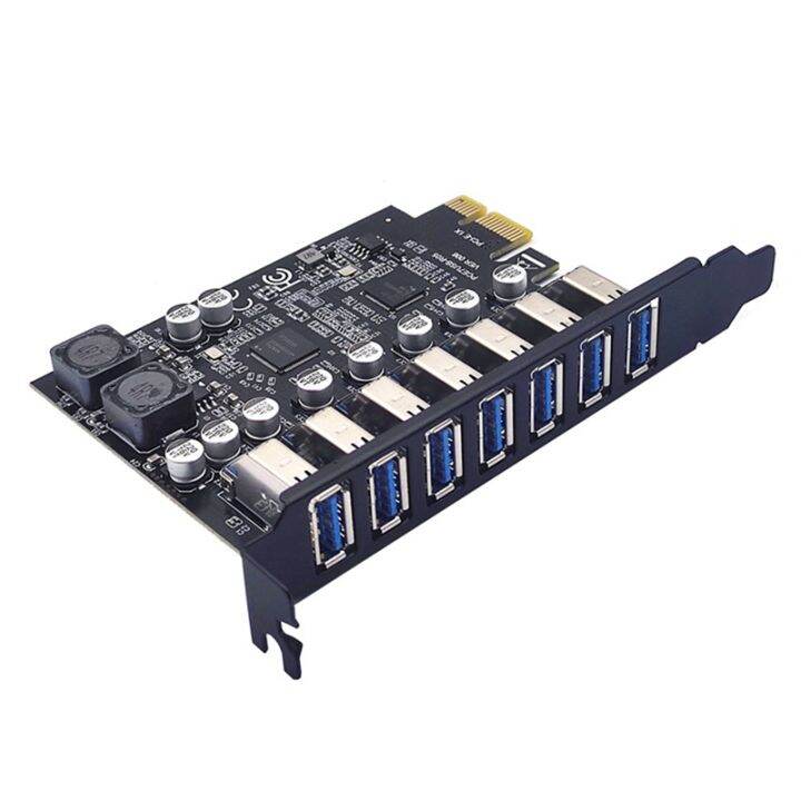 usb-3-2-pci-express-adapter-pci-e-to-7-ports-usb3-gen1-expansion-adapter-card-pci-e-extender-pci-express-card