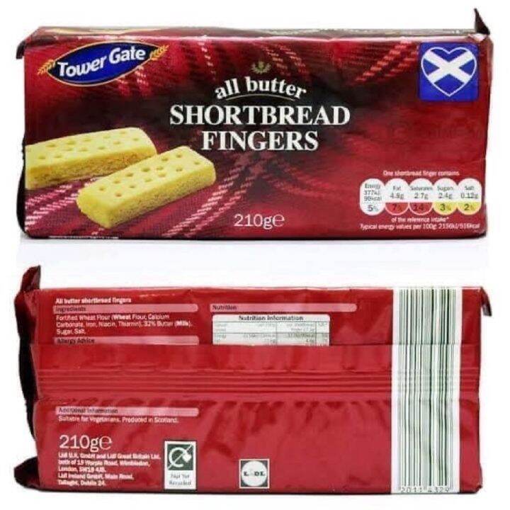 5 Tower Gate All Butter Shortbread Fingers Biscuits 210g Fr Scotland Uk Lazada Ph