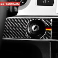 hgjmgkkk BETTERHUMZ For Audi A6 C6 2005-2011 Carbon Fiber Car Engine Start Key Hole Panel Trim Decorative Sticker Cover Auto Accessories