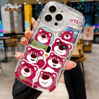 วินนี่การ์ตูนน่ารักหมี Lotso เคสโทรศัพท์สบู่ HP ฝาหลัง TPU แบบนิ่มสำหรับ OPPO A1K A11K A15S A16K A16E A17K A1K A57 A3S A31 A5 A9 2020 A92 A53 A54 A55 A58 A5S A12 A52 A77S A93 A95 A94 A74 OPPO A58 OPPO A78