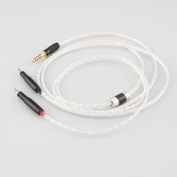 High Quality Audiocrast 4.4mm Balanced 8 Cores Silver Plated Headphone Cable for ATH-R70X R70X