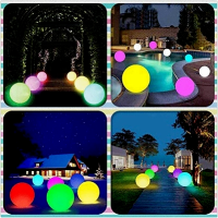 Led Christmas Lights Outdoor Garden Lights Water Swimming Pool Lawn Lamp 16 Colors Floor Lamp Street Lamp Wedding Decoration