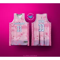 Kyle Kuzma shows off Wizards' new cherry blossom jersey