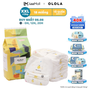 COMBO 2 Bịch Tã Bỉm Quần Cao Cấp OLOLA Skin Fit Size XXL 18 Miếng Hàn Quốc