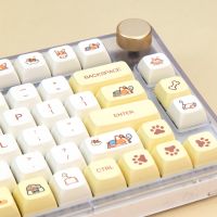 โปรไฟล์ XDA การ์ตูน Corgi keycaps 135คีย์ PBT คีย์บอร์ดน่ารัก keycap ระเหิดเหมาะสำหรับ104 98 87 84 688 64 61คีย์บอร์ด keycaps