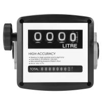 hop 1% High Accuracy 1 Inch 4 Digital Diesel Gas Fuel Oil Flow Meter Counter Gauge