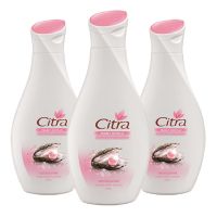 Citra Pearly White UV Lotion 50 ml x 3.ซิตร้า โลชั่น เพิร์ลลี่ ไวท์ ยูวี ออร่า ขนาด 50 มล. แพ็ค 3 ขวด